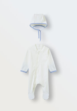 Комплект на выписку Toucankids для мальчика 2 предмета (слип-чепчик)