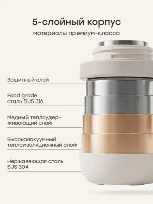 Термопоильник-непроливайка Happy Baby с трубочкой и ручками, 300 мл 14 Термопоильник-непроливайка Happy Baby с трубочкой и ручками, 300 мл