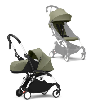 Коляска 2в1 Stokke YOYO3 люлька NP pack белая рама