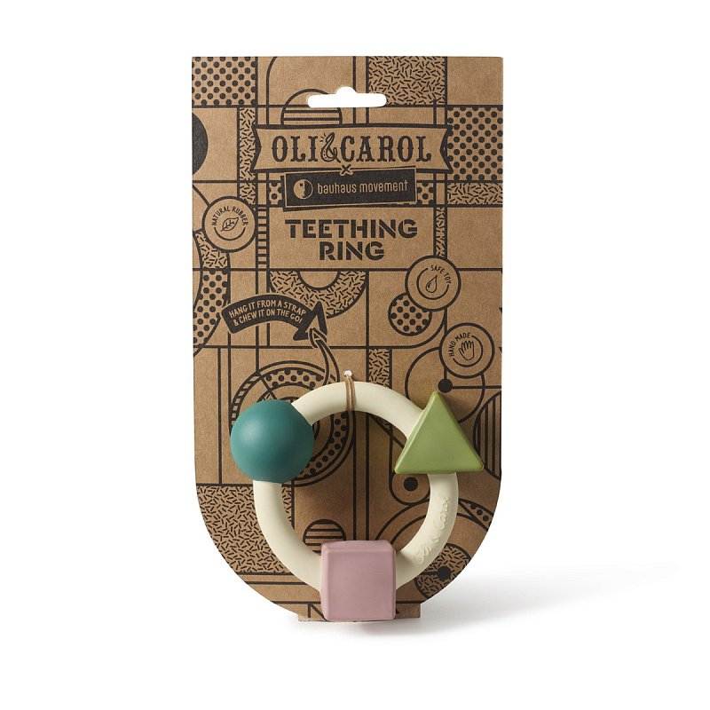 Игрушка-прорезыватель Oli&Carol Teething Ring GEOMETRIC 3 Игрушка-прорезыватель Oli&Carol Teething Ring GEOMETRIC