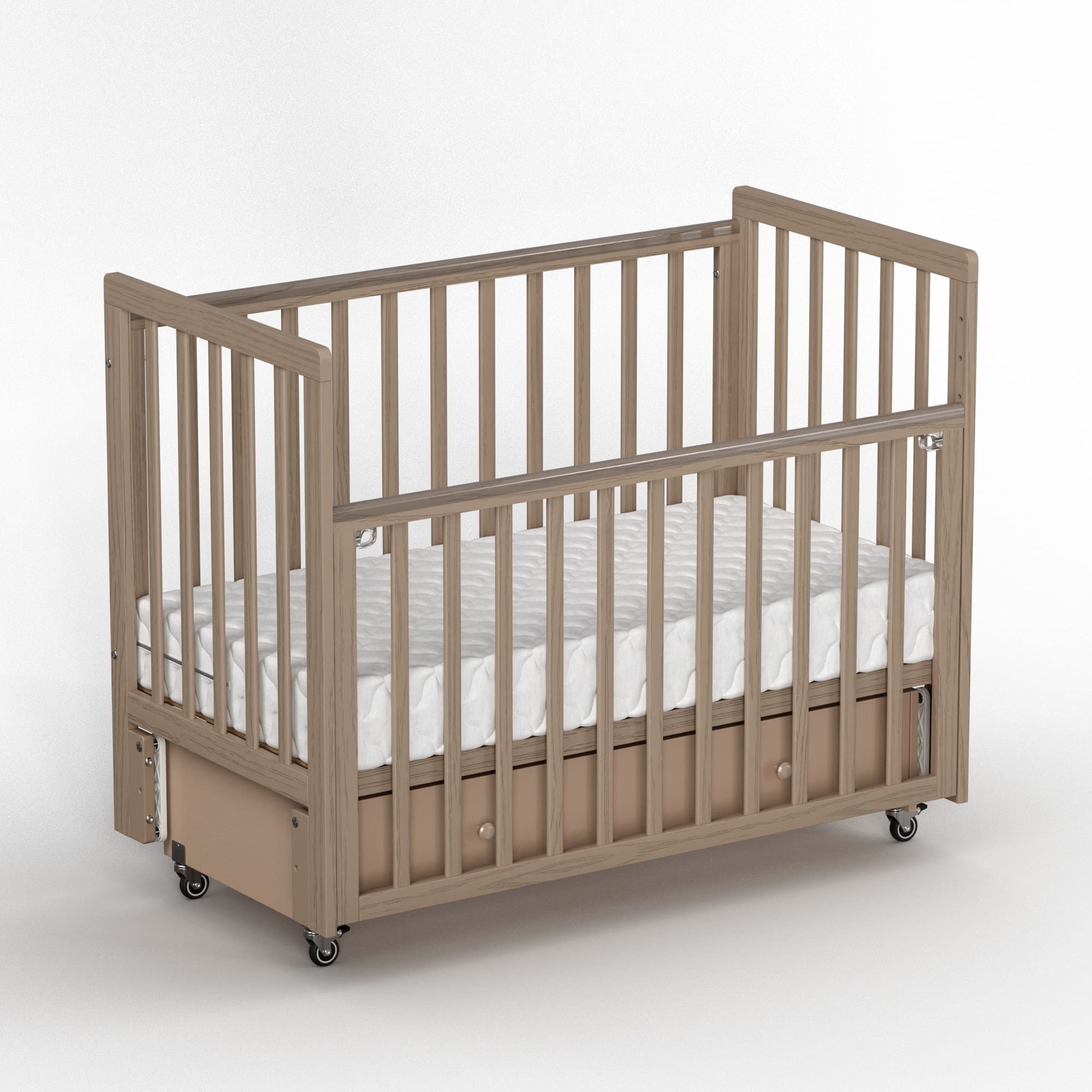 Кроватка Antemi Classic Sleep Premium с маятником и ящиком 12060