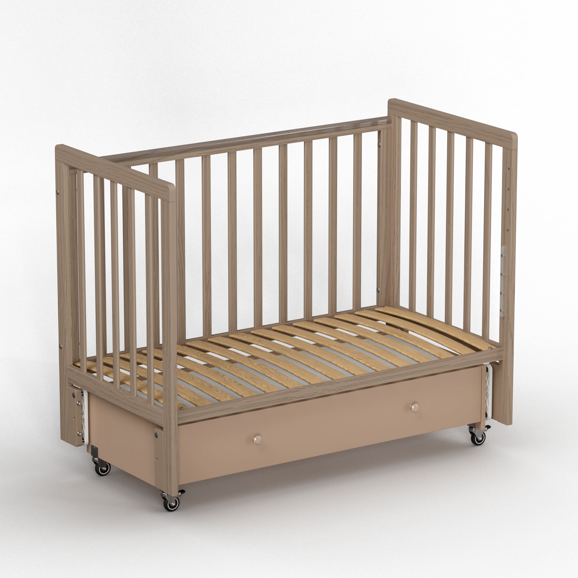 Кроватка Antemi Classic Sleep Premium с маятником и ящиком 12060
